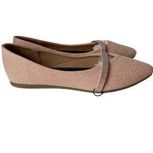 EUC Charlotte Russe Flats Pink Size 8